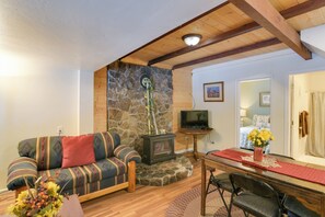 TV, stereo - Grill, Fire Pits & Trails: Butte Meadows Duplex! (Butte Meadows)