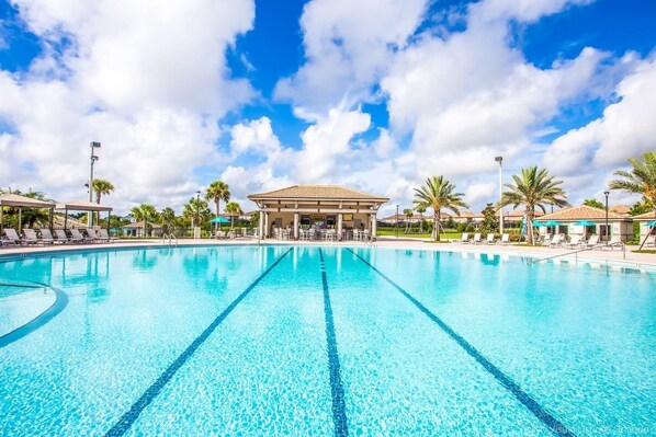A heated pool