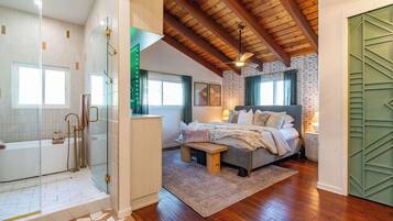 4 habitaciones, escritorio, tabla de planchar con plancha y wifi gratis