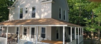 Angola on the Lake Beach House Spacious 4BR private beach wrap-around porches