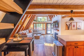 Smart TV, fireplace - Breckenridge Modern A Frame w/ Spa, Sauna, Views (Breckenridge)