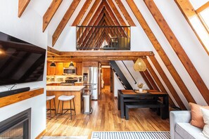 Smart TV, fireplace - Breckenridge Modern A Frame w/ Spa, Sauna, Views (Breckenridge)