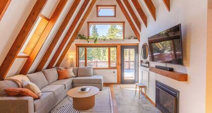 A-Frame Cabin with Private Sauna & Hot Tub