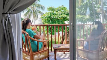 Habitación doble Deluxe, vista al mar, frente al océano (A) | Cortinas blackout, wifi gratis y ropa de cama