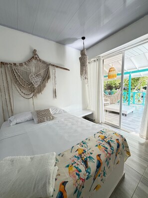 Basic Double Room | Premium bedding, free WiFi, bed sheets - Siloe Cove (San Andrés)