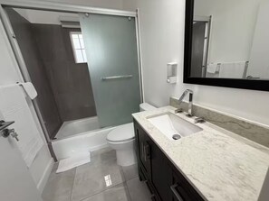 Towels, soap, toilet paper