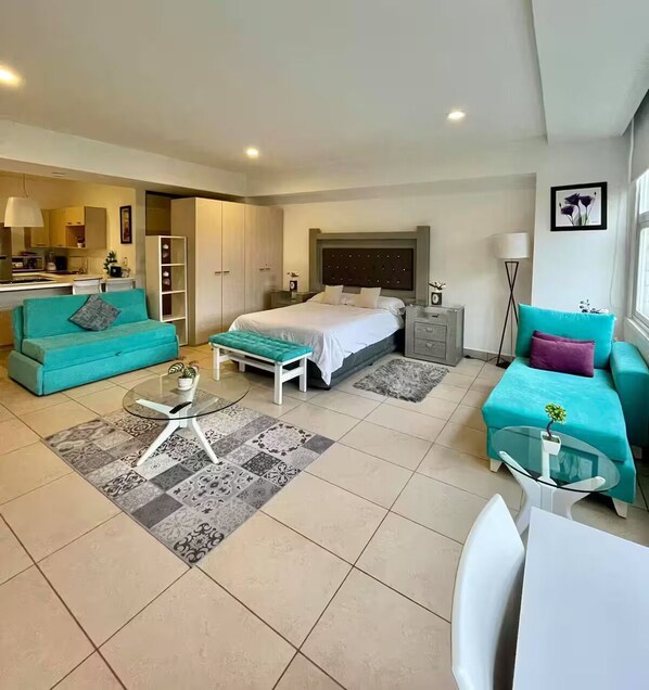 1 bedroom, iron/ironing board, WiFi, bed sheets - 802 Alameda Apartment Downtown Mexico City (Ciudad de México)