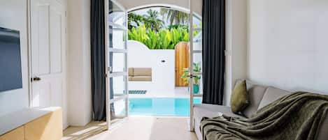 Suite Deluxe, patio | 1 chambre, Wi-Fi gratuit