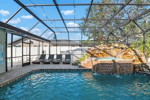 A heated pool