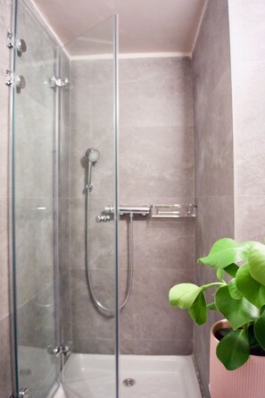 Shower, hair dryer