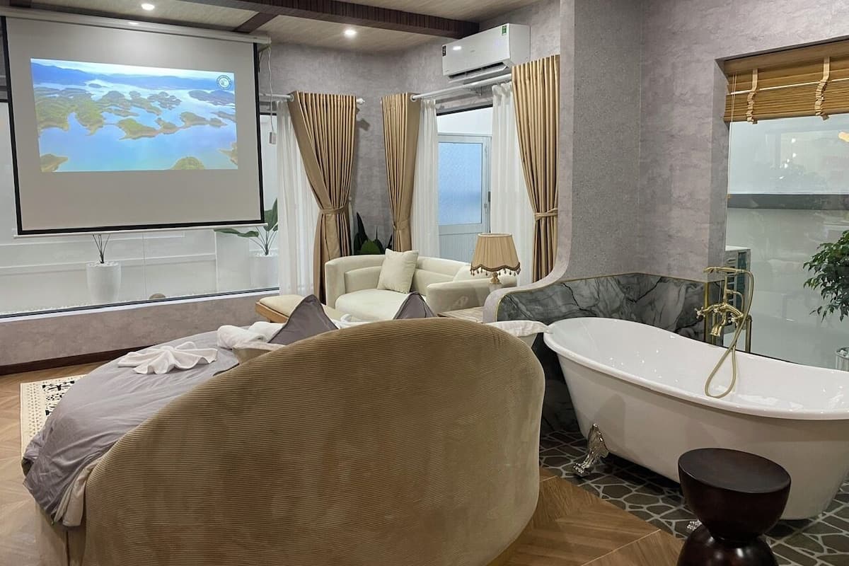 Luxury-Doppelzimmer | Bettwäsche aus ägyptischer Baumwolle, hochwertige Bettwaren