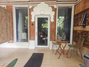 Double Room, Garden View | Terrace/patio - Two Brothers Guesthouse (Legian)