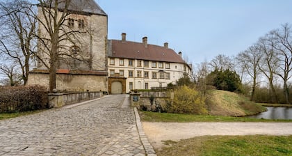 Ferienwohnung mit 100qm und gemeinsamer Terrasse, gemeinsamem Garten und Wi-Fi