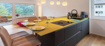 Appartement "Traumblick" avec vue sur les montagnes, balcon et Wi-Fi