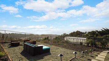 Deluxe-talo, 3 makuuhuonetta, valtamerinäköala | Terassi/patio