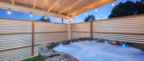 Idromassaggio all'aperto