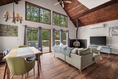 Grill, Fire Pit, WiFi, Deck, Hammock, Games & Dogs