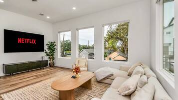 Smart TV, video games, music library