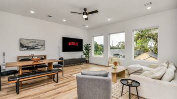 Smart TV, video games, music library