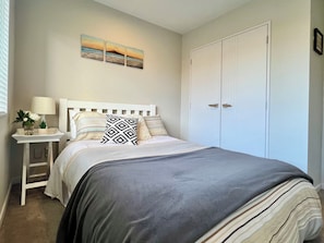 2 bedrooms, iron/ironing board, travel crib, WiFi