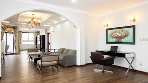 Panoramic Apartment, 3 Bedrooms | Living area - Zahoo House in Flemington SaiGon (Ho Chi Minh City)