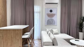 1 chambre, rideaux occultants, fer et planche Ă repasser, Wi-Fi gratuit