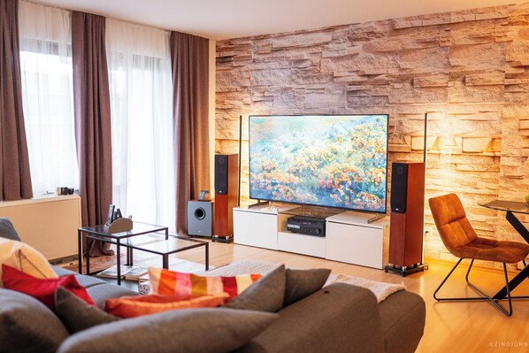 Smart TV, books, music library