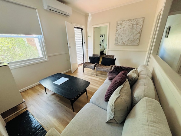 Smart TV, DVD player, stereo