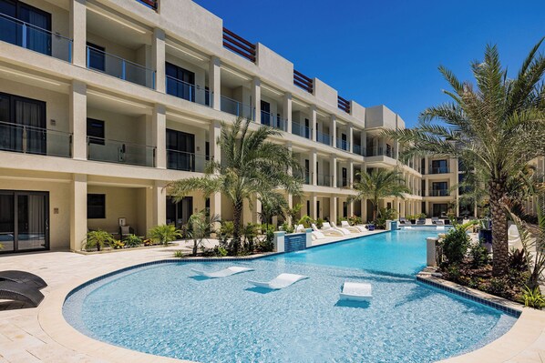 Pool - Luxurious Ocean view Apartment - private balcony/2 bedroom/2bath, Noord, Aruba (Noord)