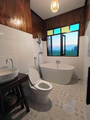 Asciugacapelli, bidet, asciugamani, sapone