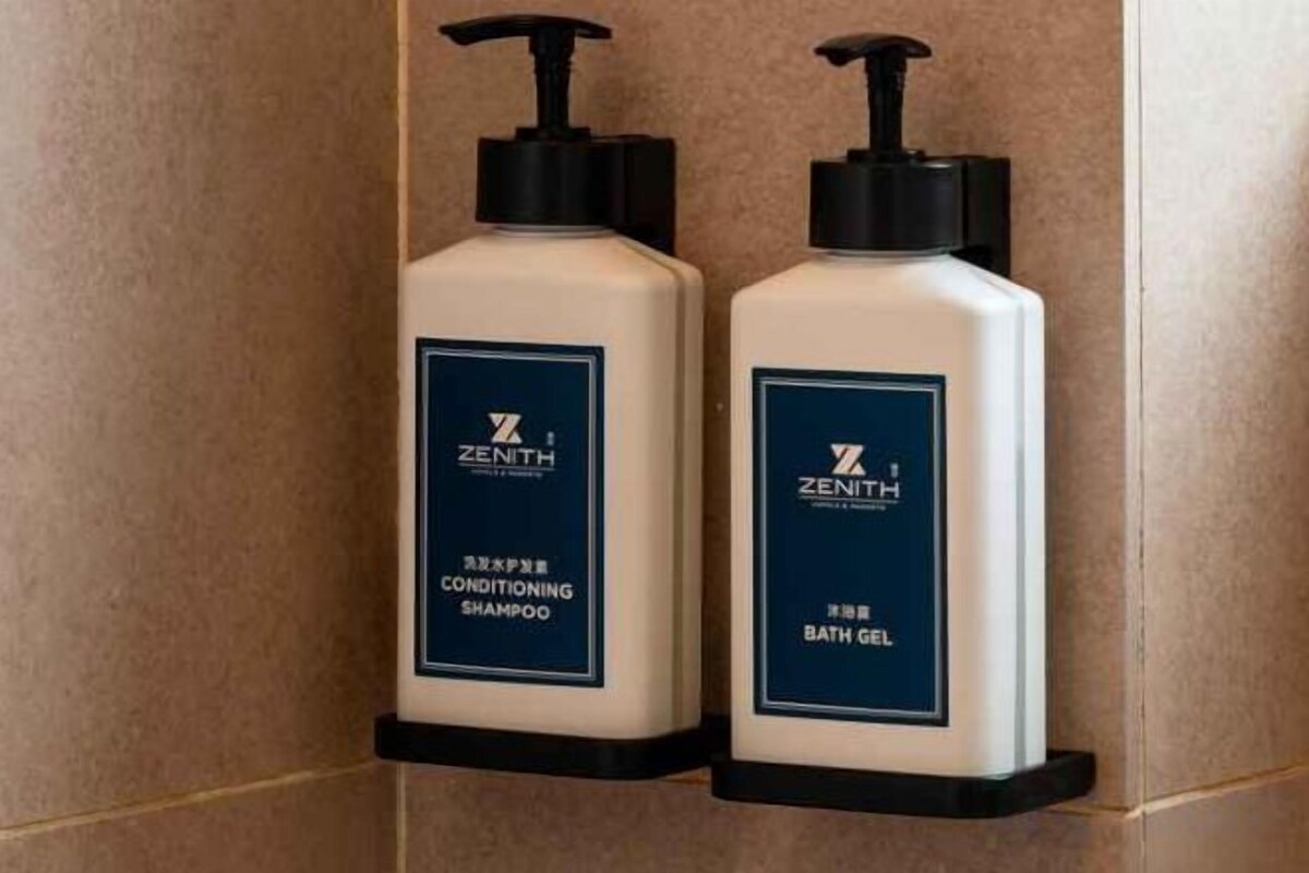 Shower, hair dryer, slippers, bidet