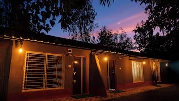 Deluxe Double Room, Pool View | In-room safe, desk, laptop workspace, blackout drapes