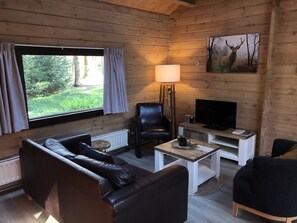 Smart TV, books, stereo