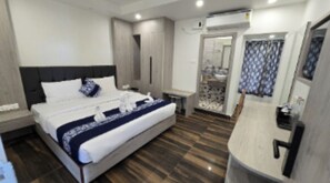 Double or Twin Room, City View | Living area | TV - Hotel Akshaya (Port Blair)