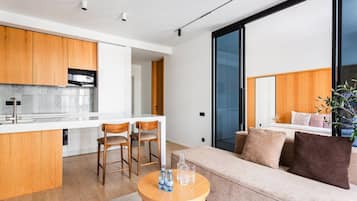 1 bedroom, blackout drapes, soundproofing, iron/ironing board