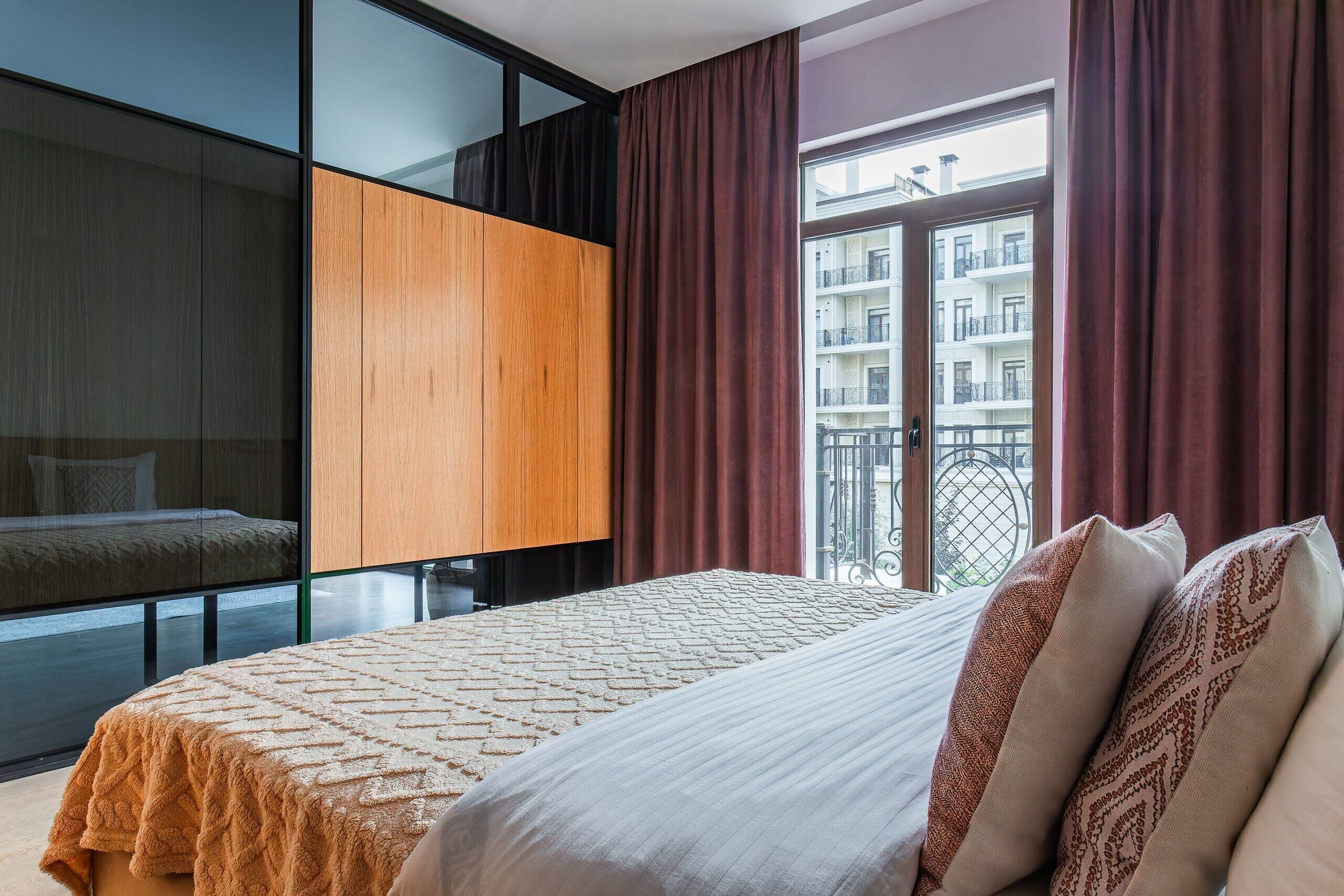 奢华公寓, 庭院景观 | 1 多间卧室、遮光窗帘、隔音、熨斗/熨衣板