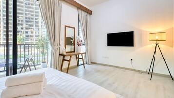 1 chambre, fer et planche à repasser, Wi-Fi gratuit, draps fournis