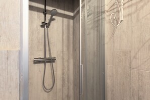 Shower, hair dryer