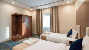 Egyptian cotton sheets, premium bedding, minibar, soundproofing