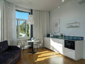 Apartment, 1 Bedroom, Garden View | Living room - Miro Rooms Center Cloud - Quite Chic (Riga)