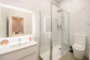 Shower, hair dryer