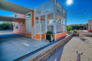 Terrace/patio - Full Throttle | River Views + High-Speed Vibes at Roadrunner Resort (Parker)