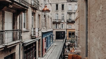 Premium bedding, desk, blackout curtains, iron/ironing board