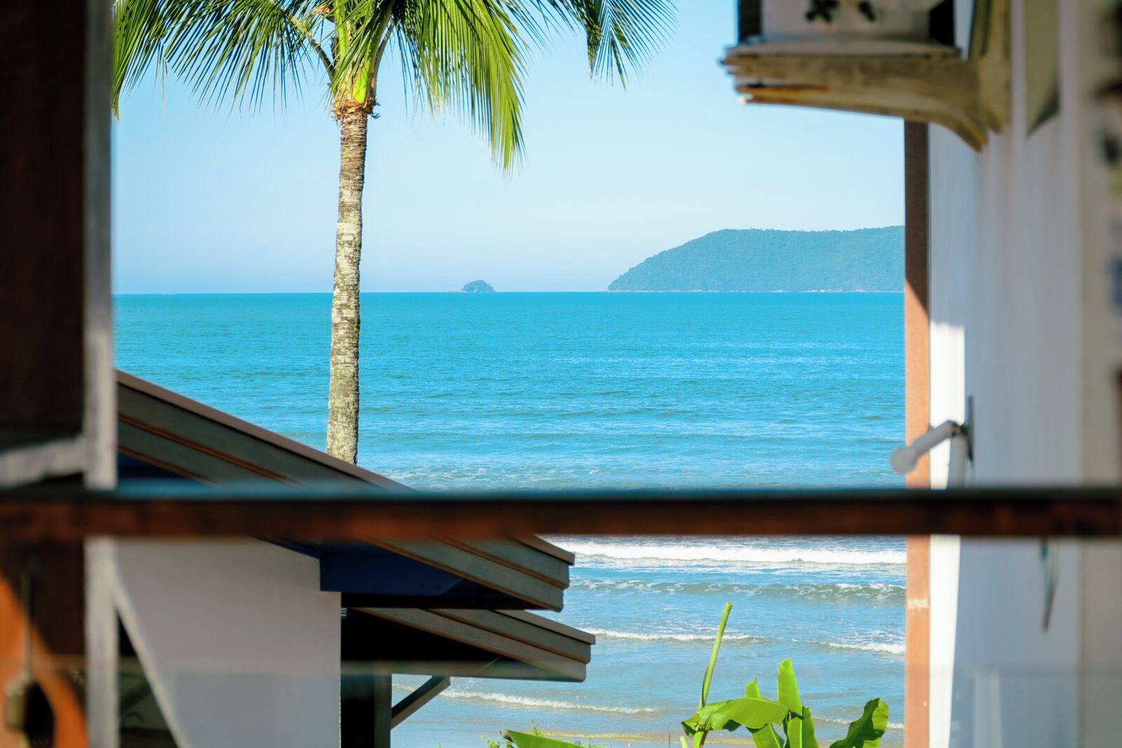 Quarto triplo superior, vista parcial para o mar, de frente para o mar | Vista do quarto