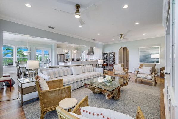 TV, DVD player, stereo - Stunning bayside retreat with golf cart! (Captiva)