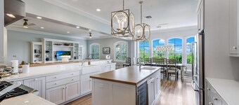 Stunning bayside retreat with golf cart!