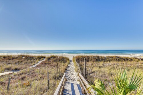 Walk to Gulf: Tranquil Home w/ Yard in Pcb!