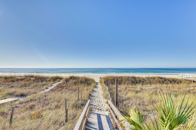 Walk to Gulf: Tranquil Home w/ Yard in Pcb!