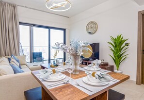 Apartment, 1 Bedroom, Pool Access | In-room dining - Easygo-established 1bdr Bincrek Jaddaf13 (Dubai)
