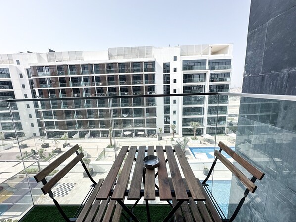 Studio, Pool Access | Balcony